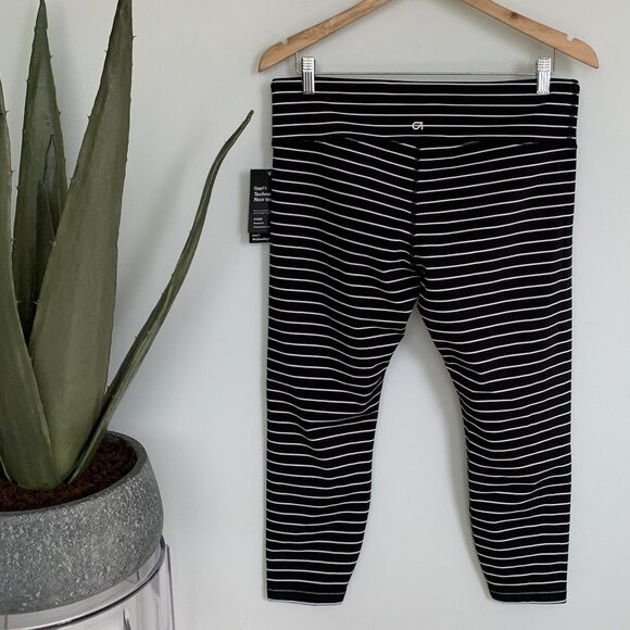 GAP GapFit Blackout Stripe 7/8 Leggings Large Petite - Picture 5 of 8